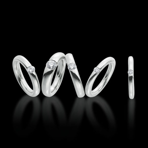 Solitaire Ring - Band Tension Set